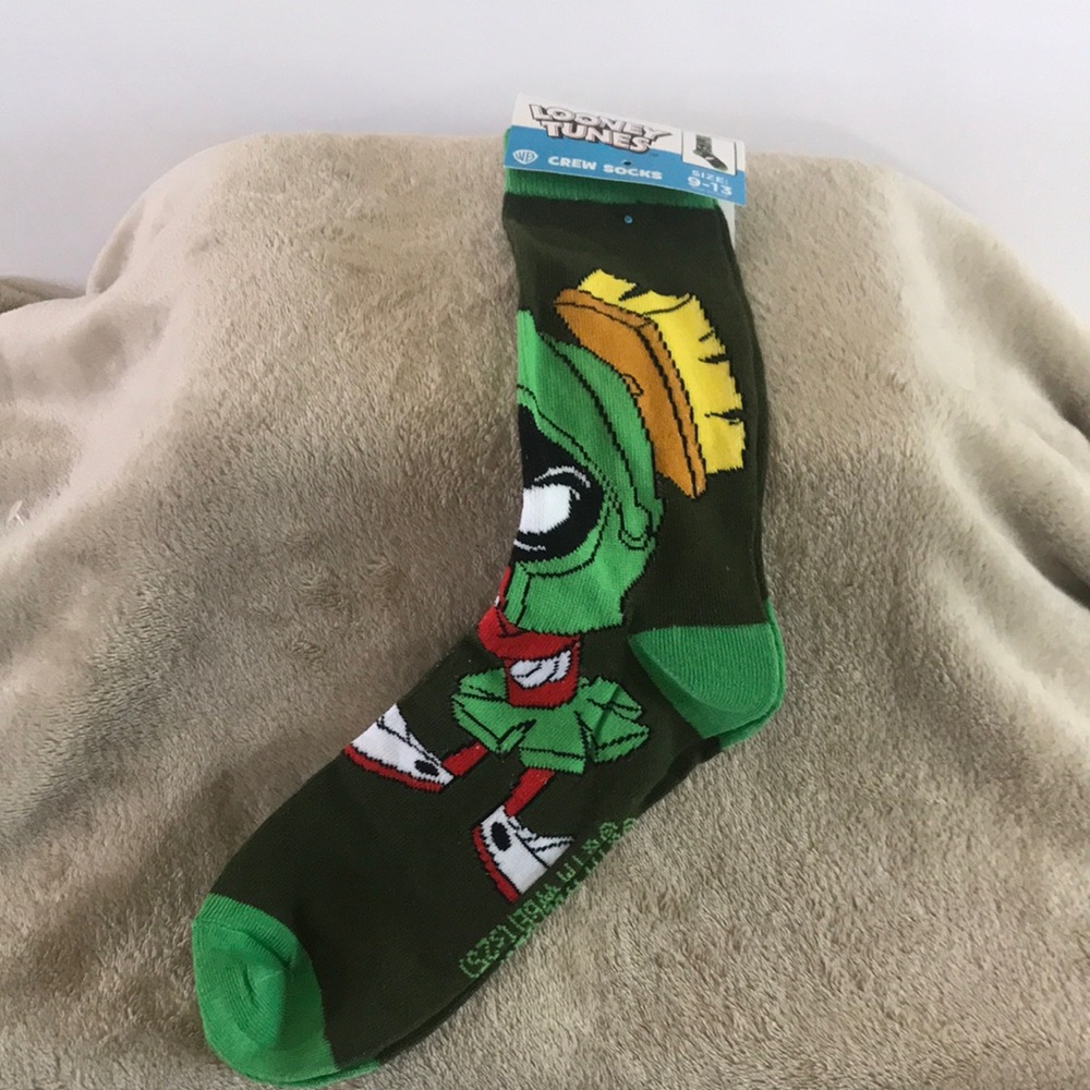 Looney Tunes Green Character Socks